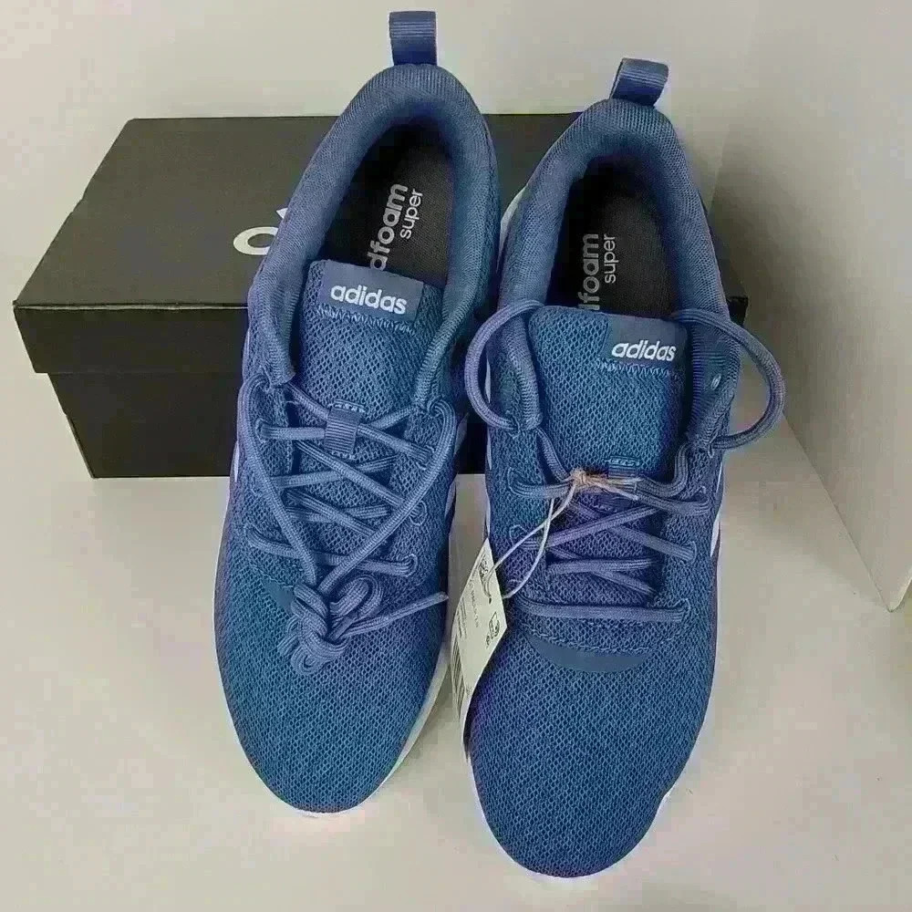 Adidas Qt Racer 2.0 Blue Running Shoes - Picture 11 of 15